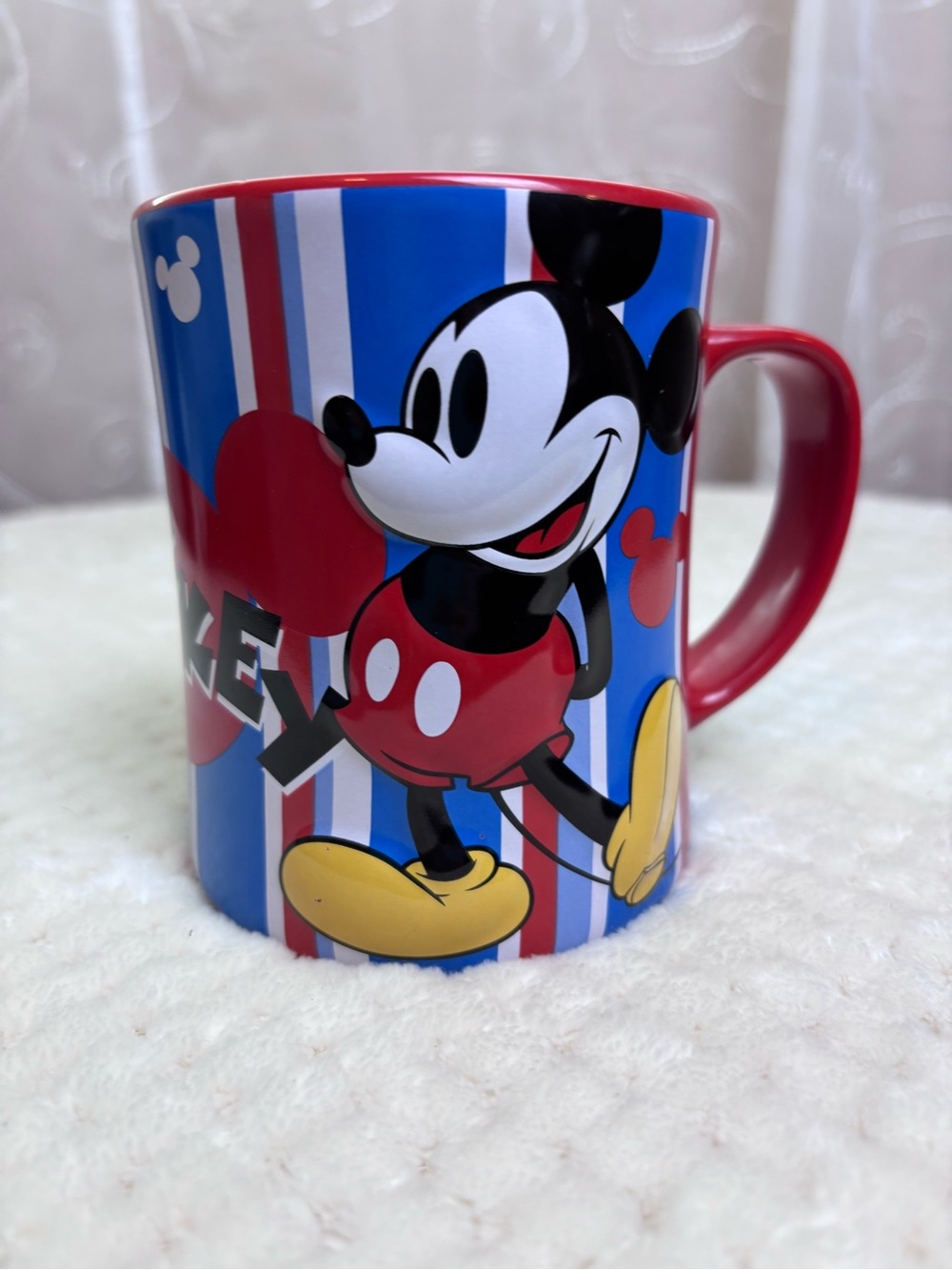 Disney 3-D Mickey Mouse Embossed Ceramic Mug